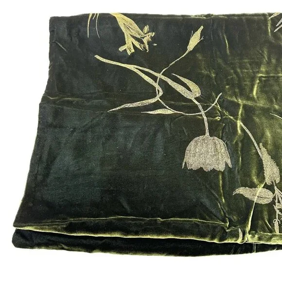 Salvatore Ferragamo plant motif Stole/Shawl Velor Green